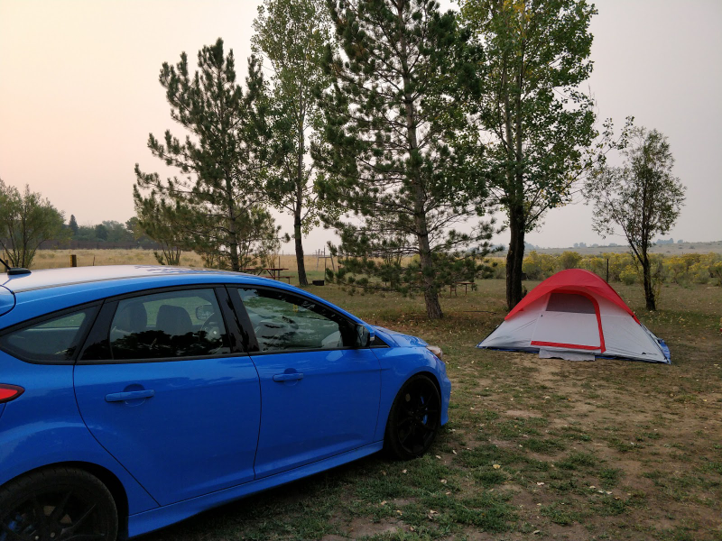The scenery on this trip was breathtaking. This just happened to be the only picture of the Focus.